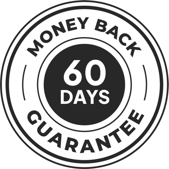 Clear Gaze 60-day money-back guarantee badge